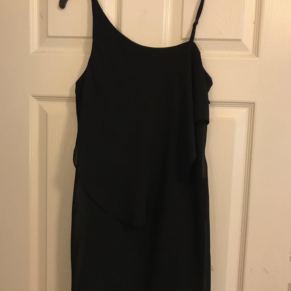 black dress flowy
